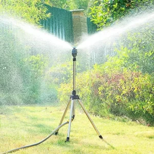 360 Rotating Tripod Sprinkler Telescopic Support Automatic Rotating Sprayer Automatic Garden Irrigation Lawn Watering Sprinkler