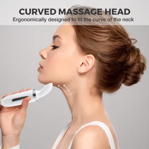 Electric Neck Beauty Massager EMS Color Light Neck Beauty Equipment Face and Neck Massage Neck Wrinkles USB Charging