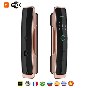 PHIPULO Tuya Digital Electronic Smart Lock for WIFI Biometric Fingerprint Lock Keyless Entry via Fingerprint Password App